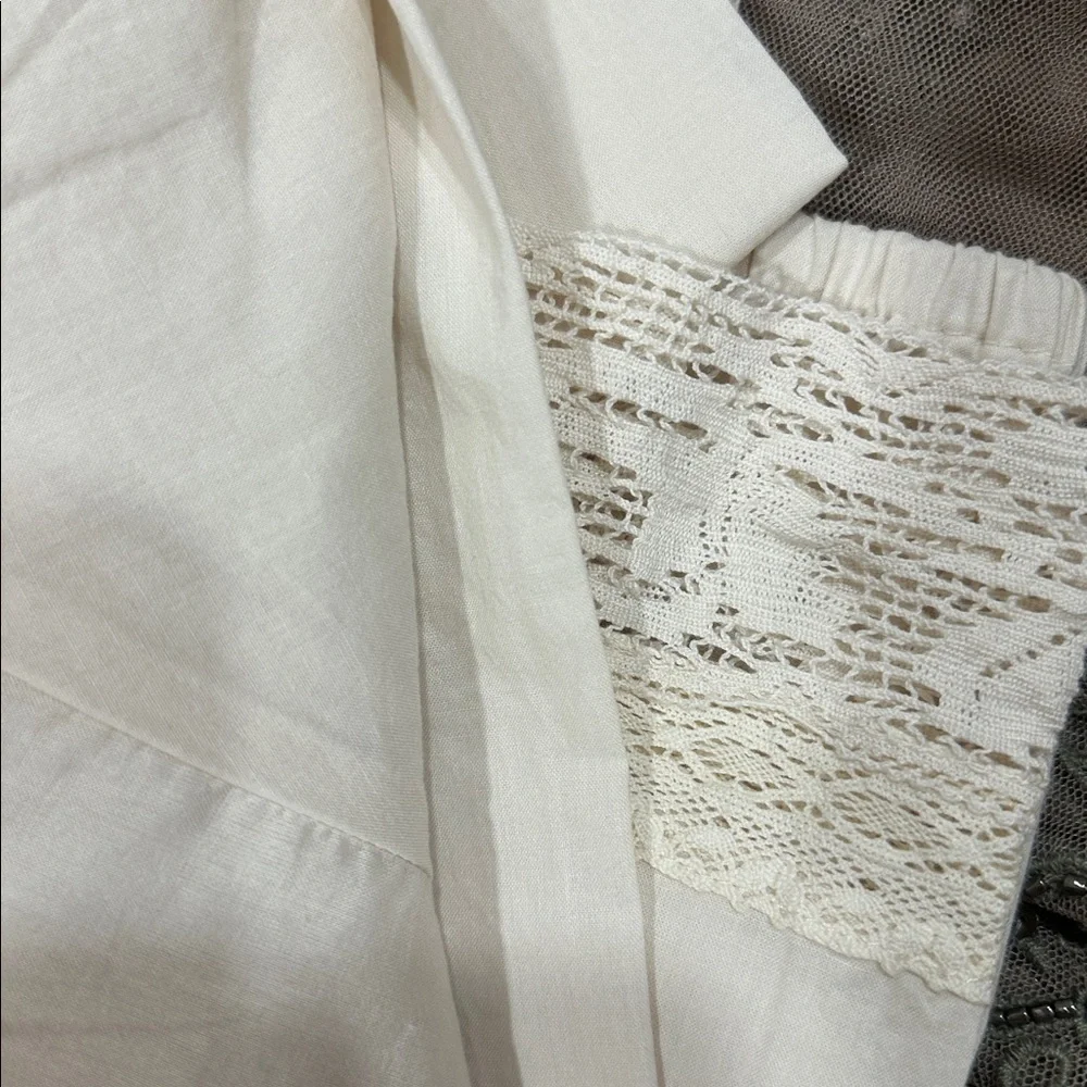 Zara Lace trim blouse/shirt